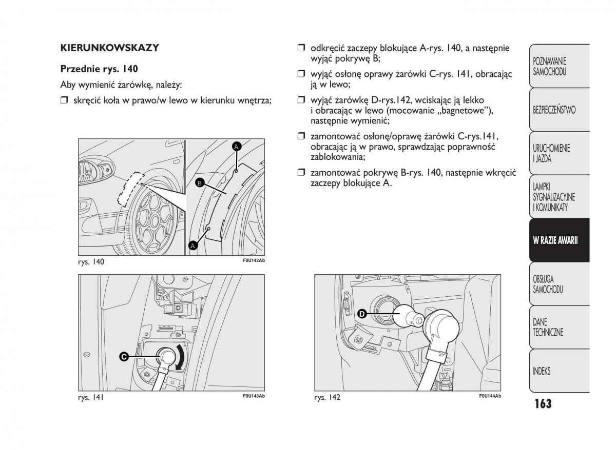 Abarth Punto instrukcja obslugi / page 164