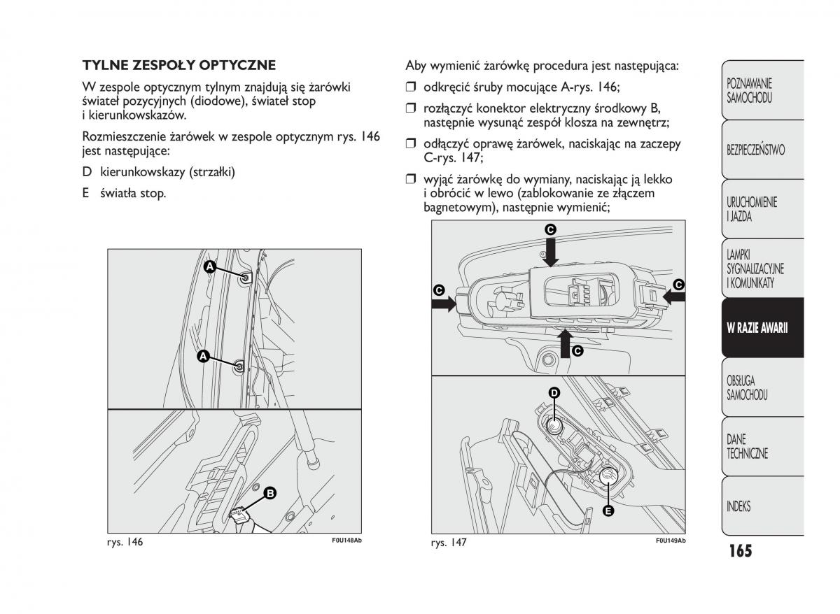 Abarth Punto instrukcja obslugi / page 166