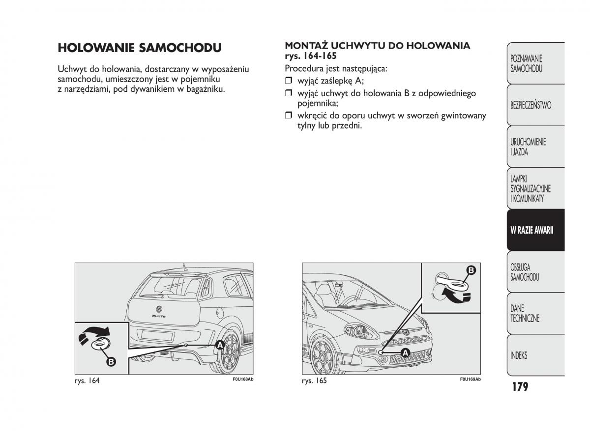 Abarth Punto instrukcja obslugi / page 180