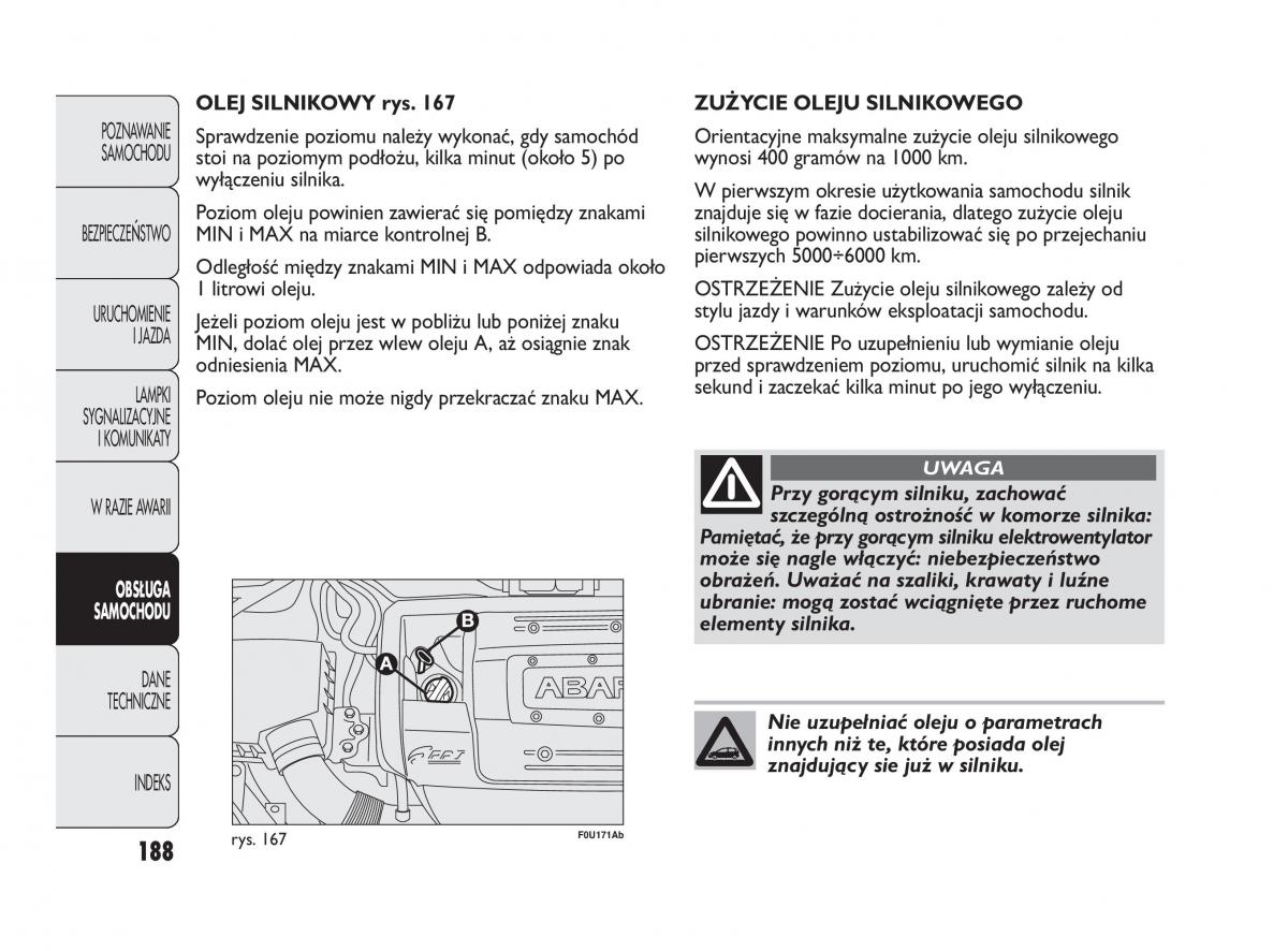Abarth Punto instrukcja obslugi / page 189