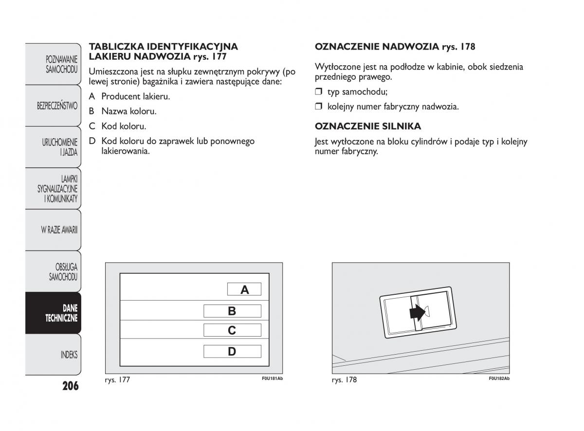 Abarth Punto instrukcja obslugi / page 207