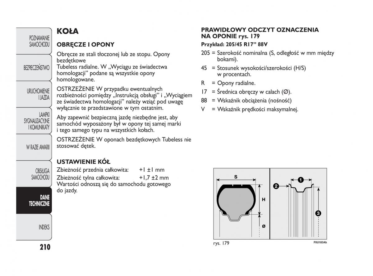 Abarth Punto instrukcja obslugi / page 211