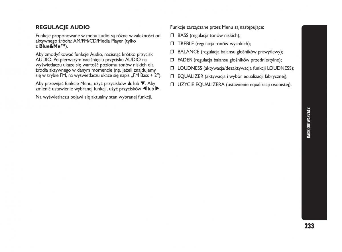 Abarth Punto instrukcja obslugi / page 234