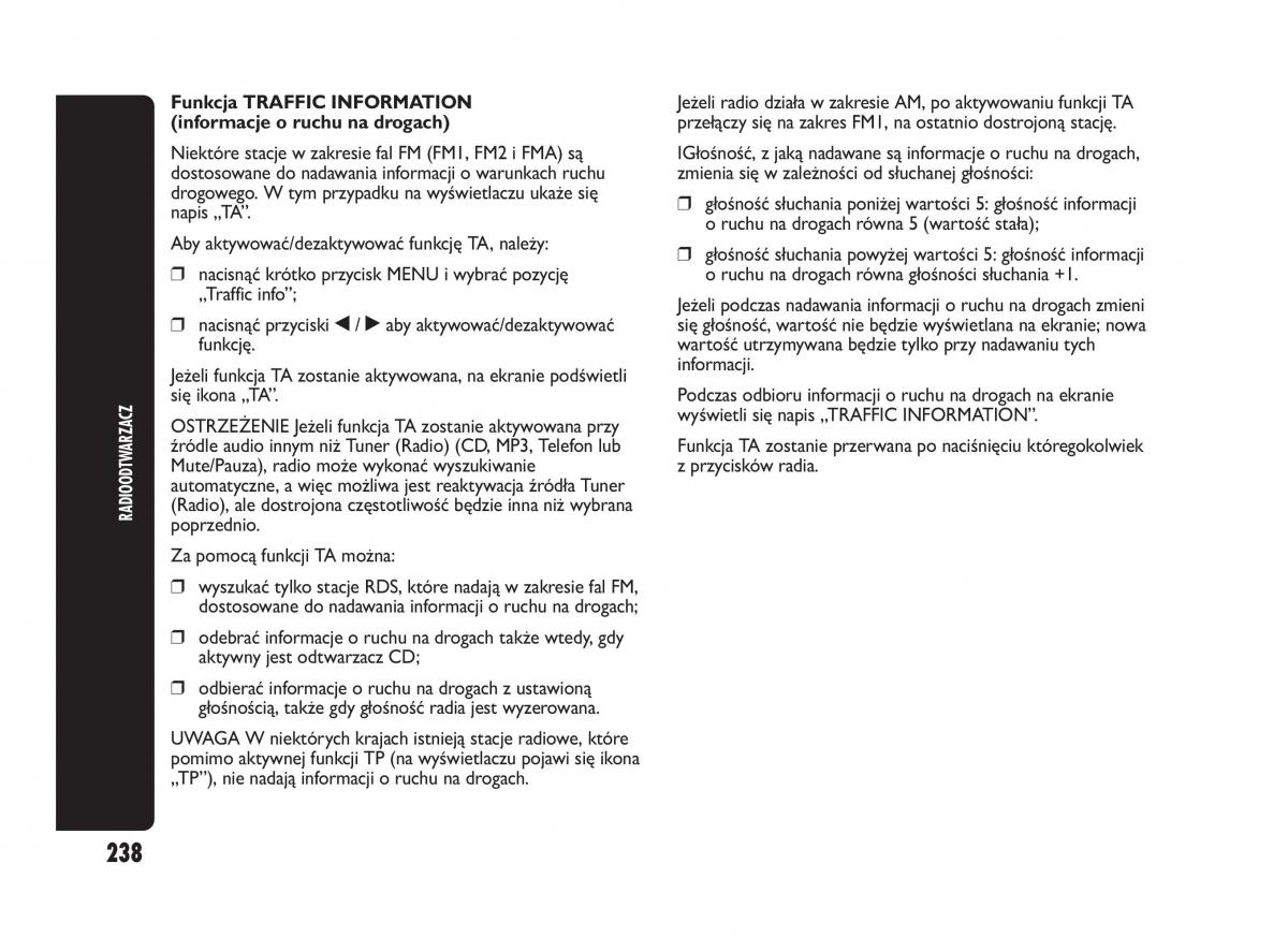 Abarth Punto instrukcja obslugi / page 239