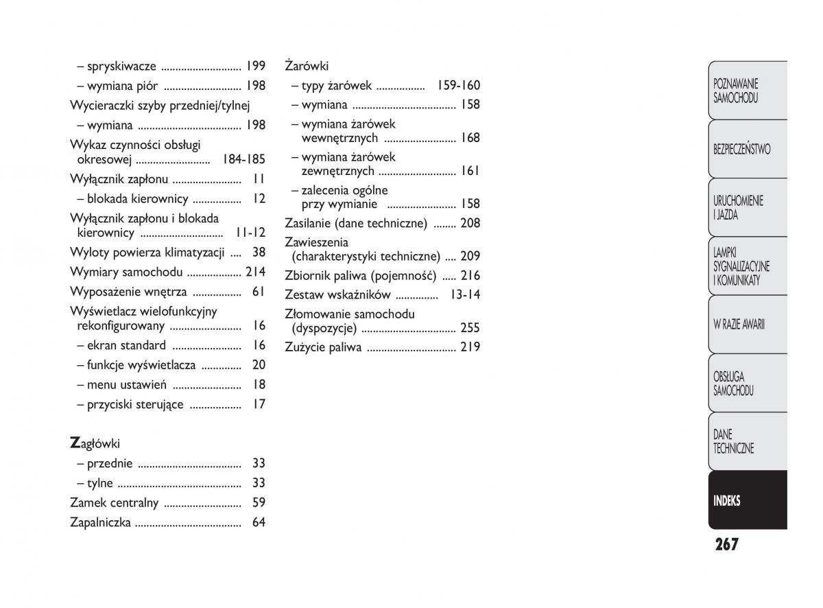 manual  Abarth Punto instrukcja / page 268