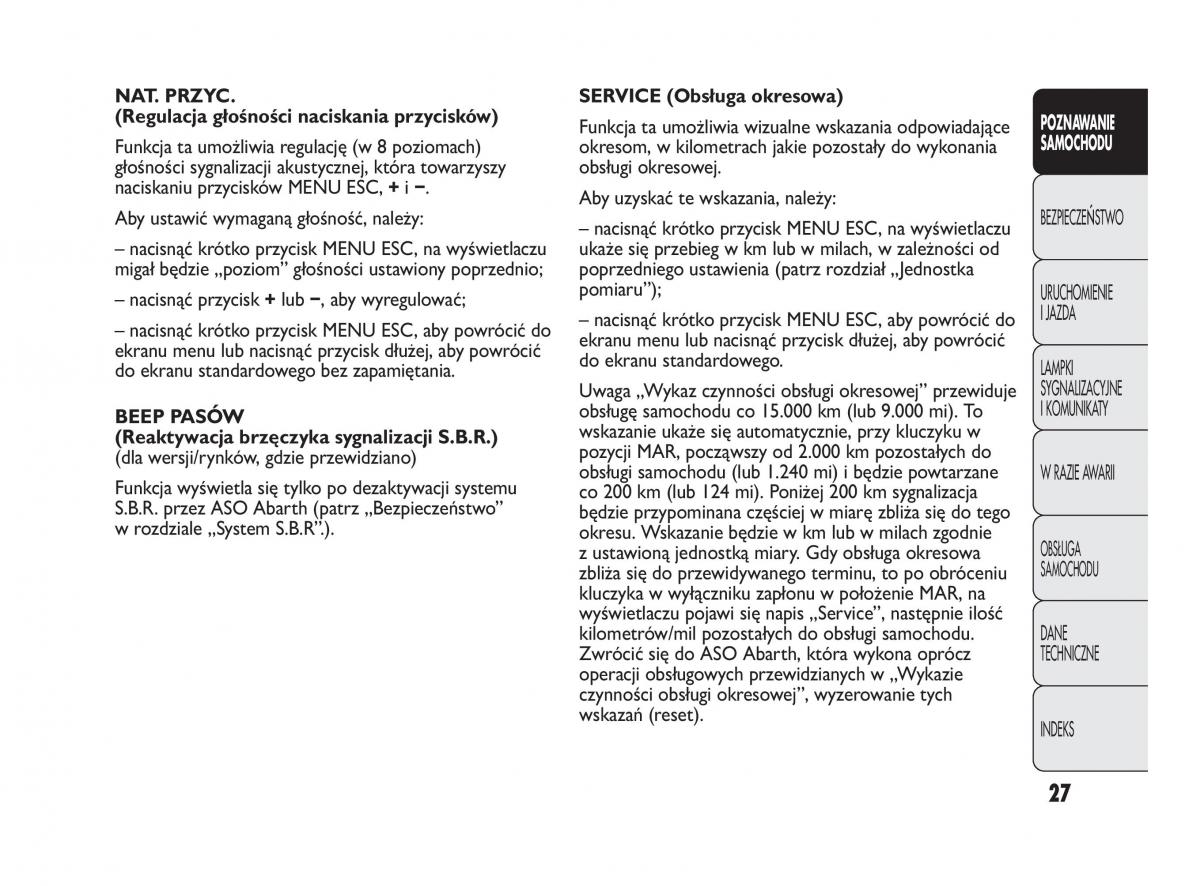 Abarth Punto instrukcja obslugi / page 28