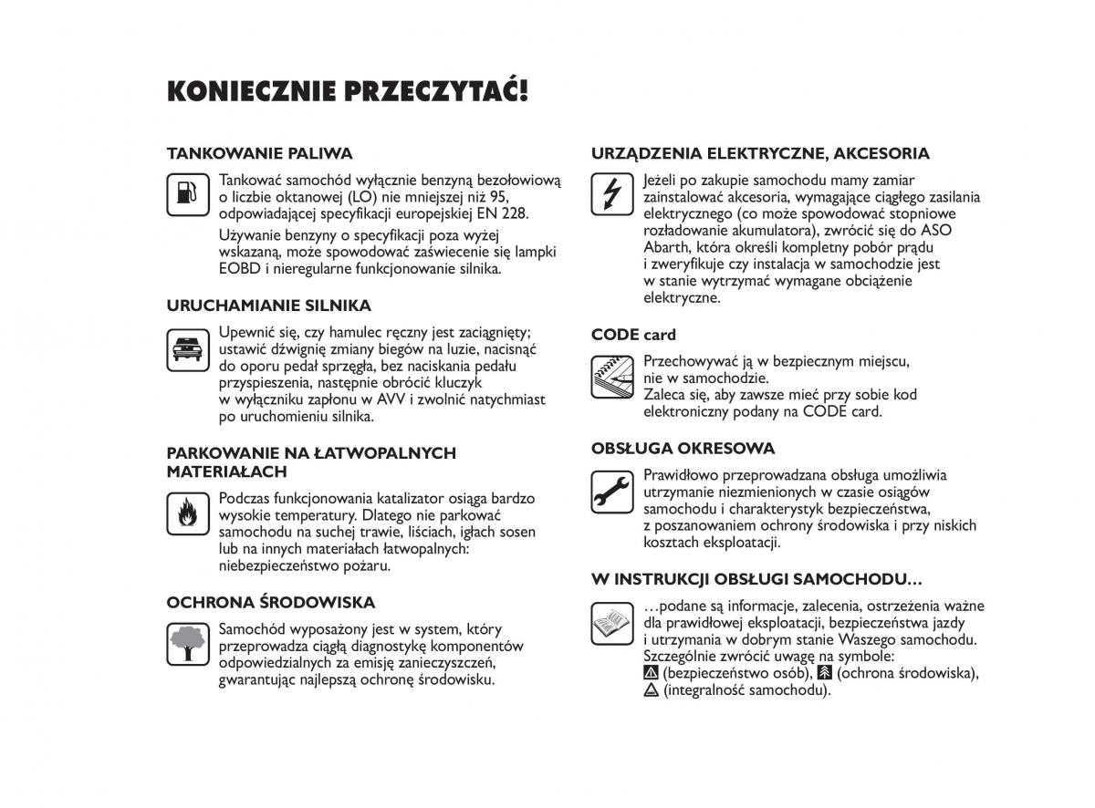 Abarth Punto instrukcja obslugi / page 3