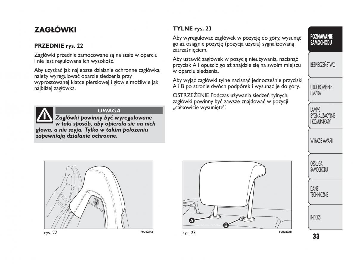 Abarth Punto instrukcja obslugi / page 34