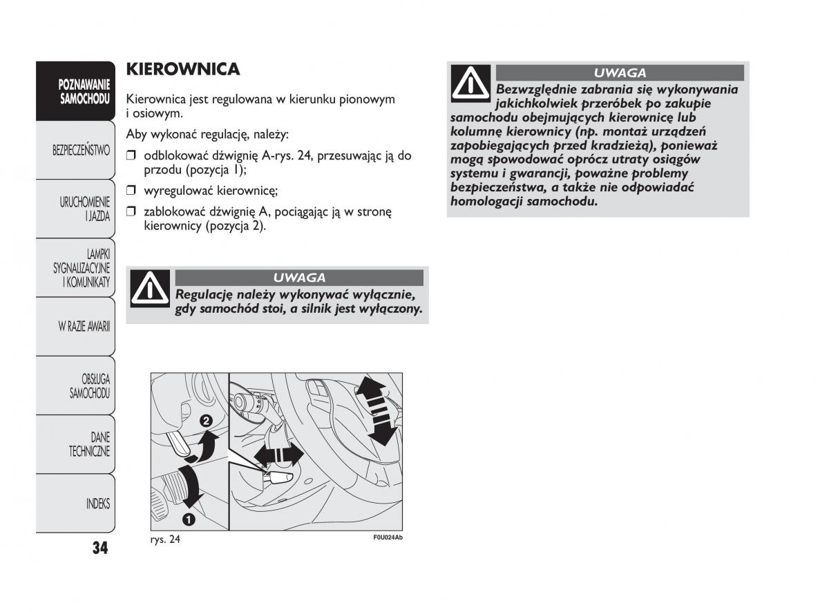 Abarth Punto instrukcja obslugi / page 35