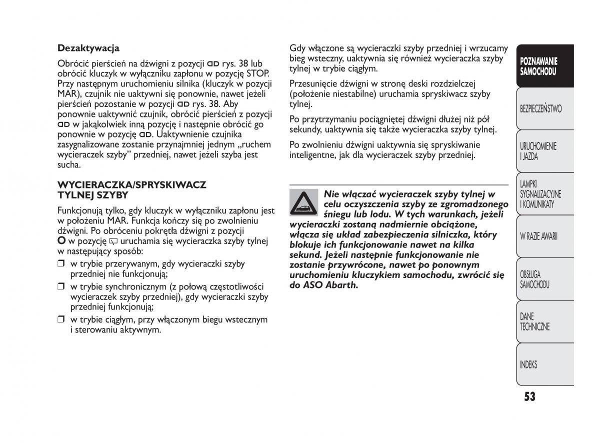 Abarth Punto instrukcja obslugi / page 54