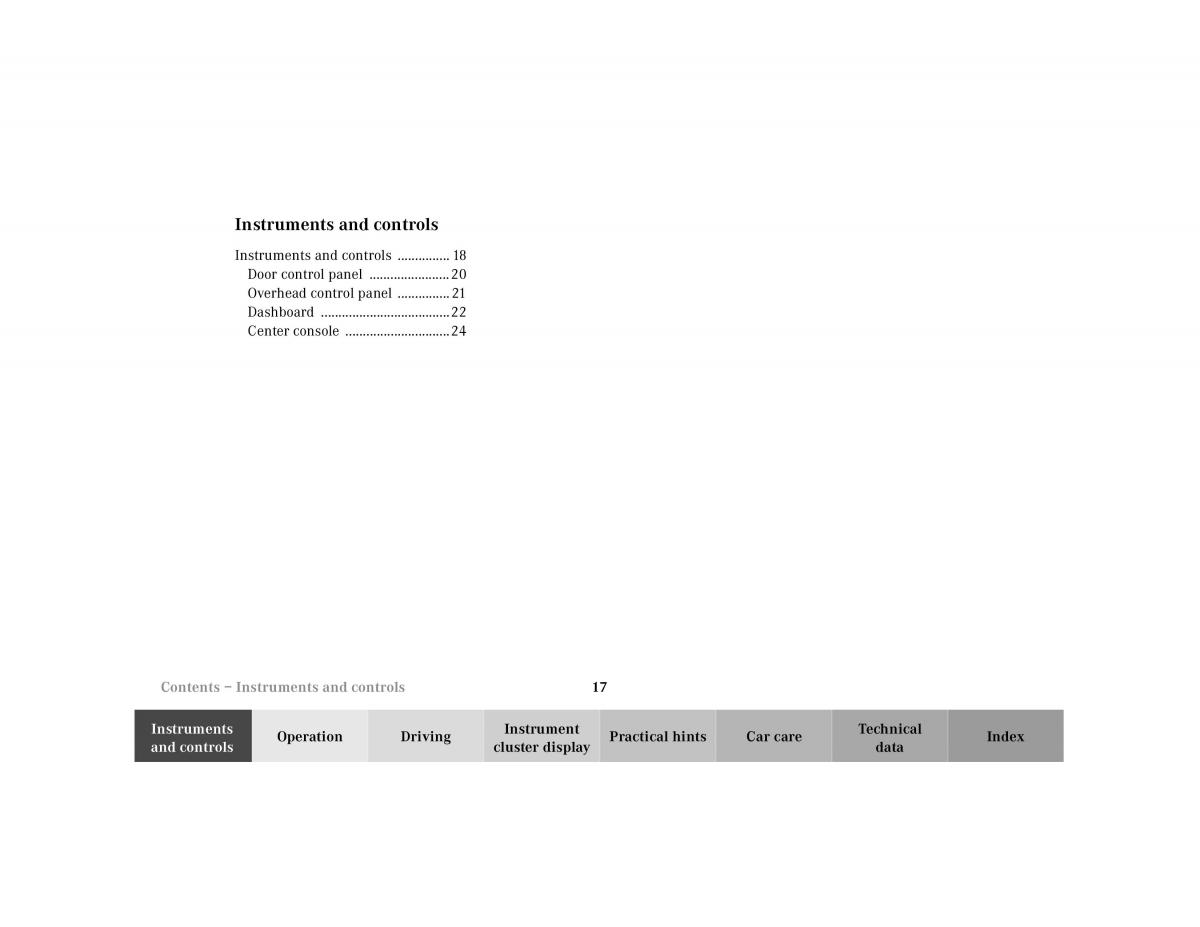 Mercedes Benz SL R129 owners manual / page 20