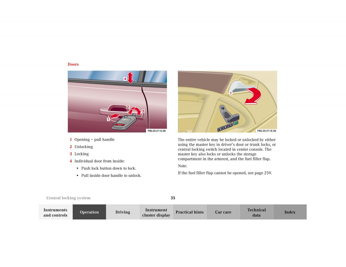 Mercedes Benz SL R129 owners manual / page 39