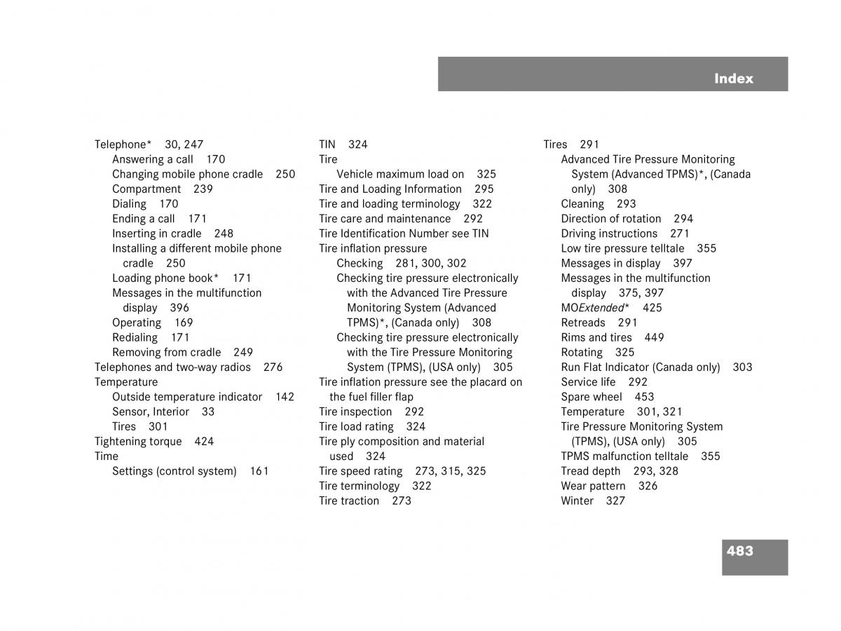 Mercedes Benz SL R230 owners manual / page 484