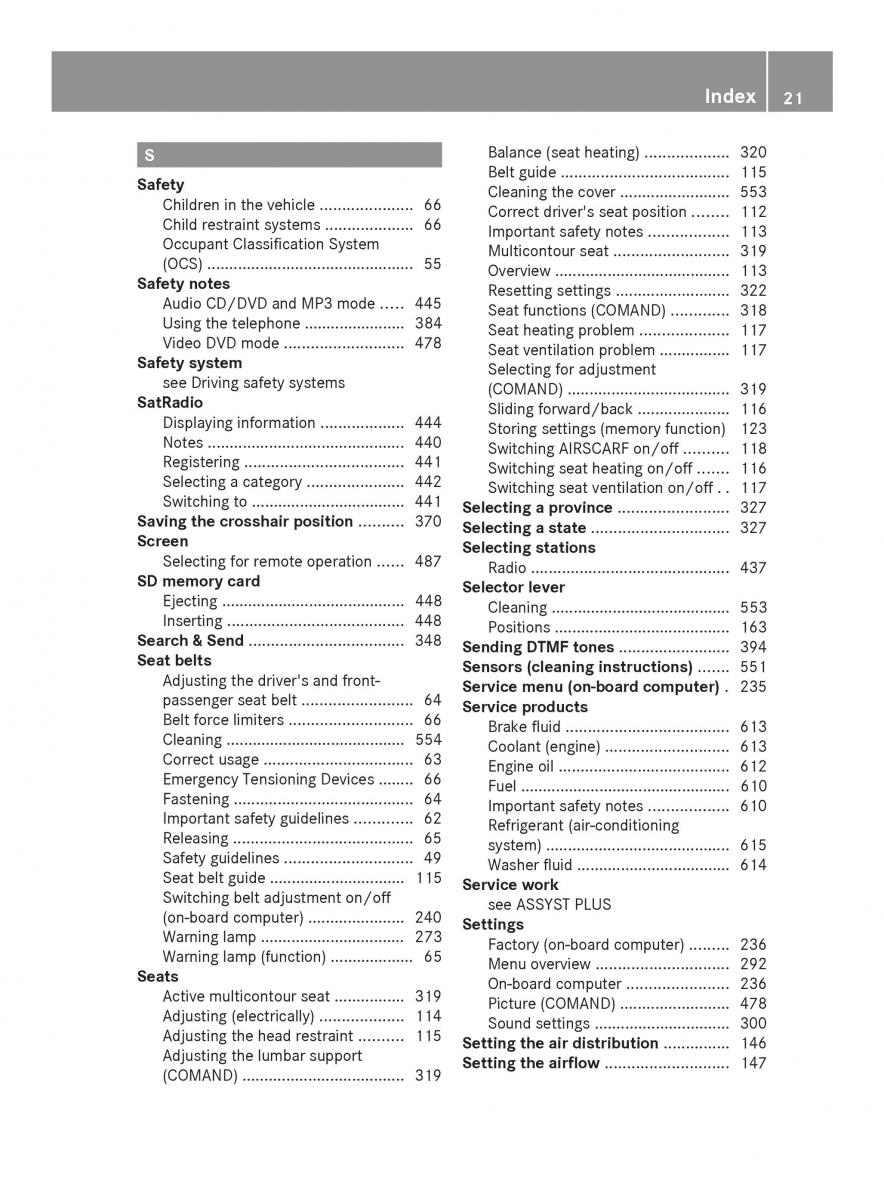 Mercedes Benz SL R231 owners manual / page 23