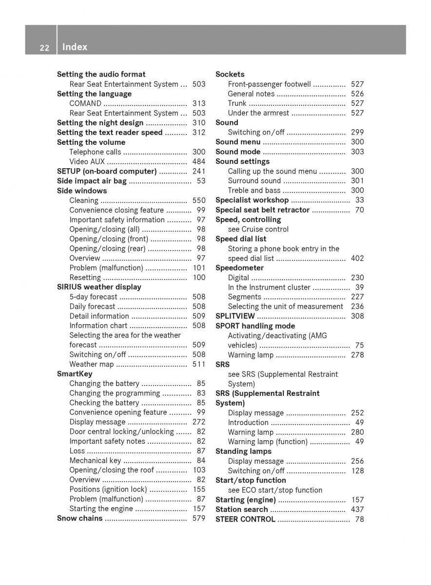 Mercedes Benz SL R231 owners manual / page 24