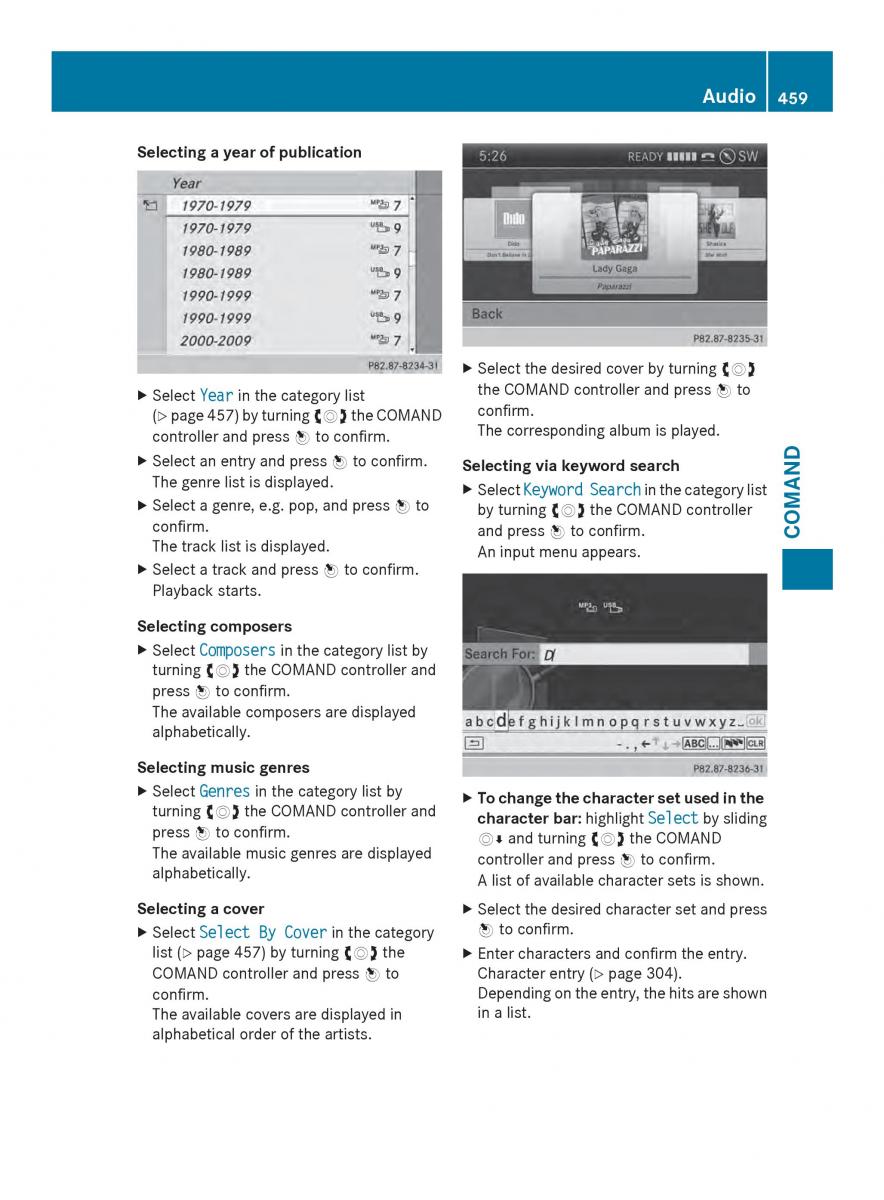 Mercedes Benz SL R231 owners manual / page 461