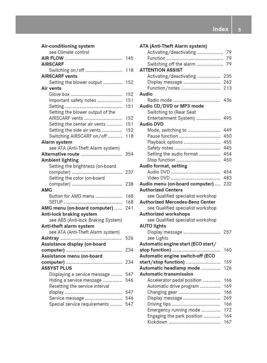 Mercedes Benz SL R231 owners manual / page 7