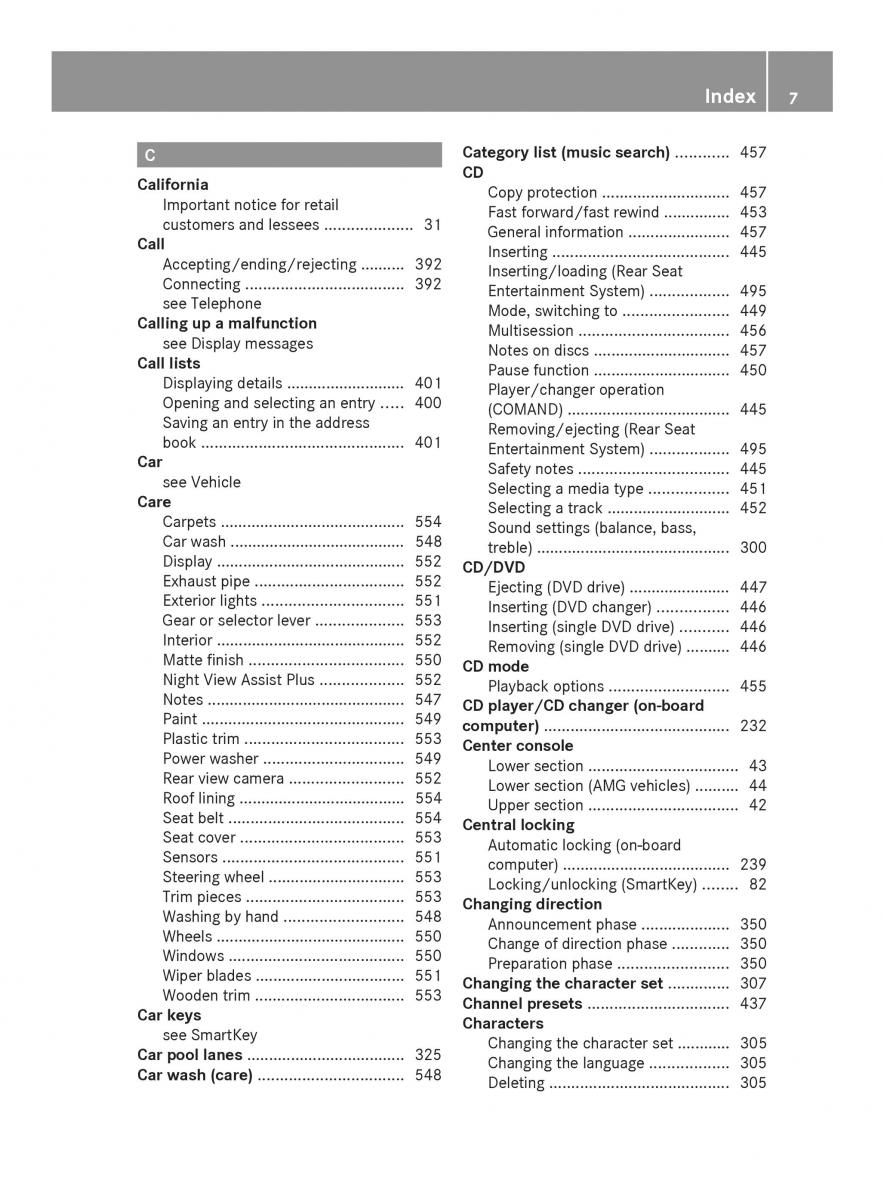 Mercedes Benz SL R231 owners manual / page 9