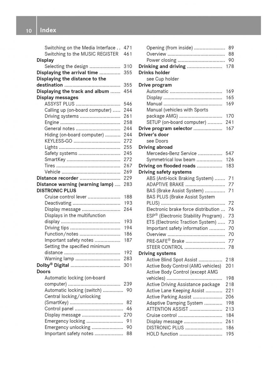 Mercedes Benz SL R231 owners manual / page 12