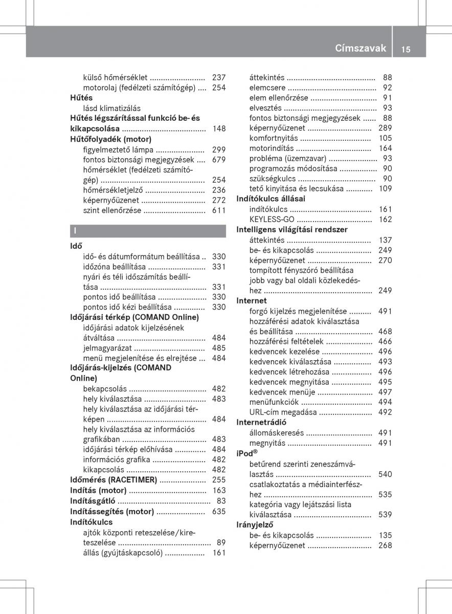 Mercedes Benz SL R231 Kezelesi utmutato / page 17