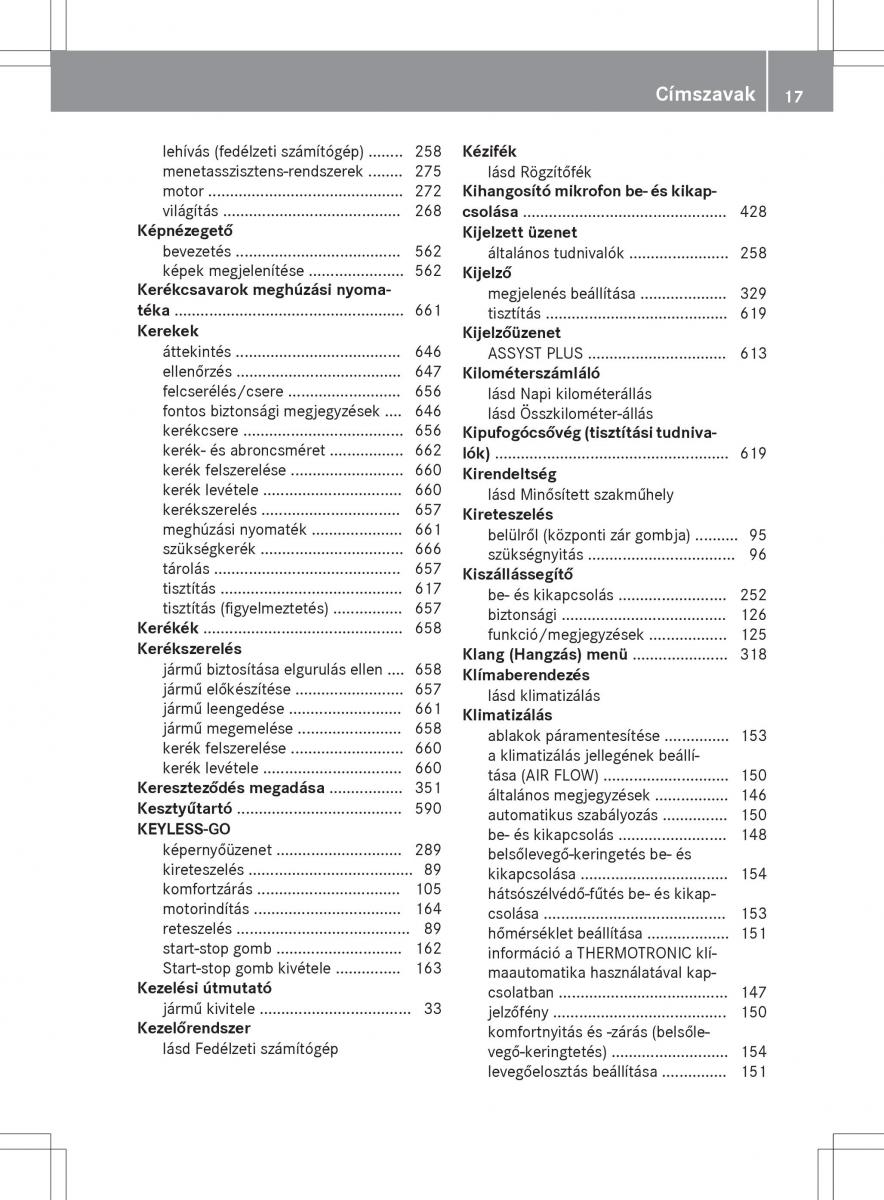 Mercedes Benz SL R231 Kezelesi utmutato / page 19