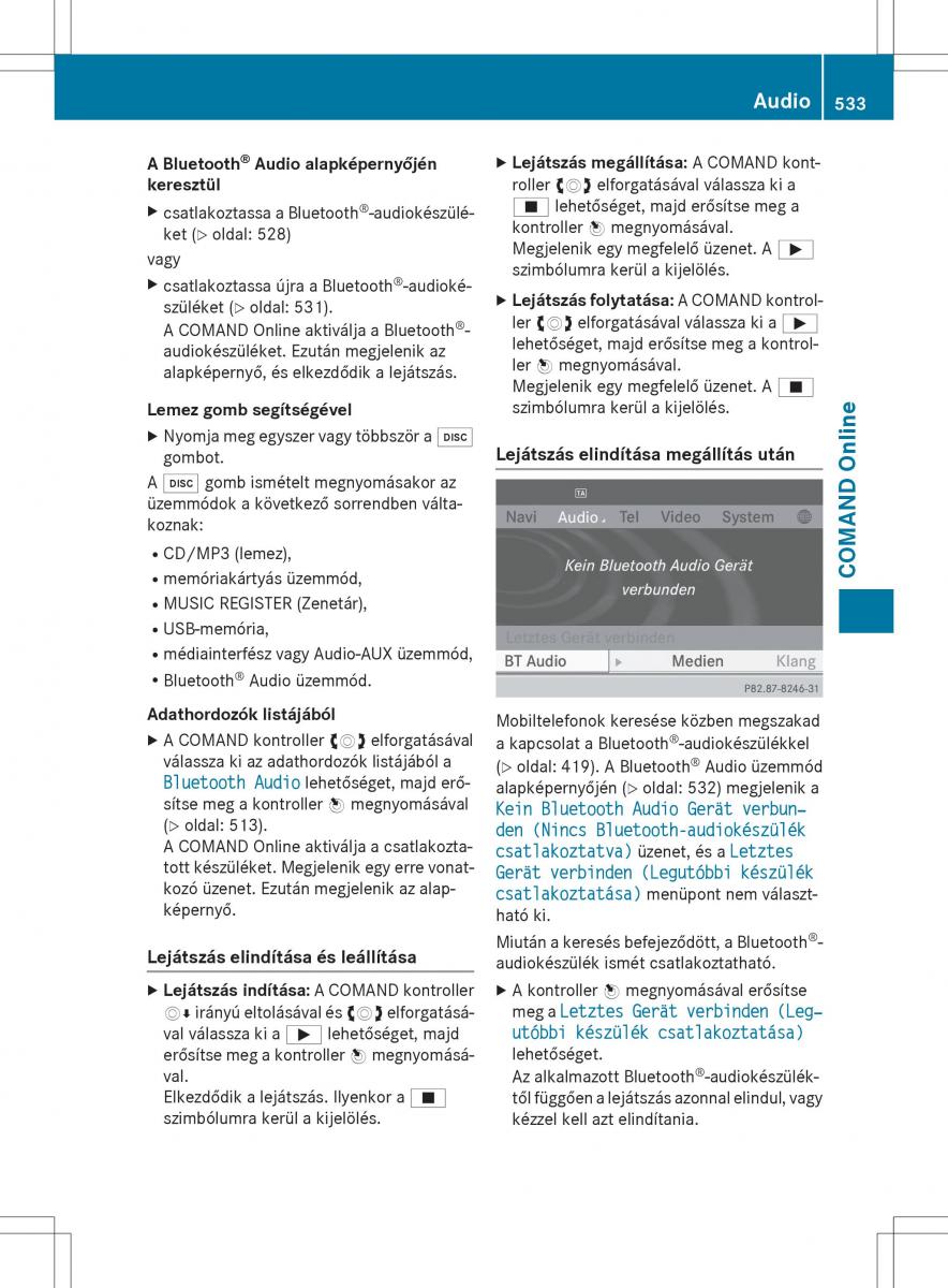 Mercedes Benz SL R231 Kezelesi utmutato / page 535
