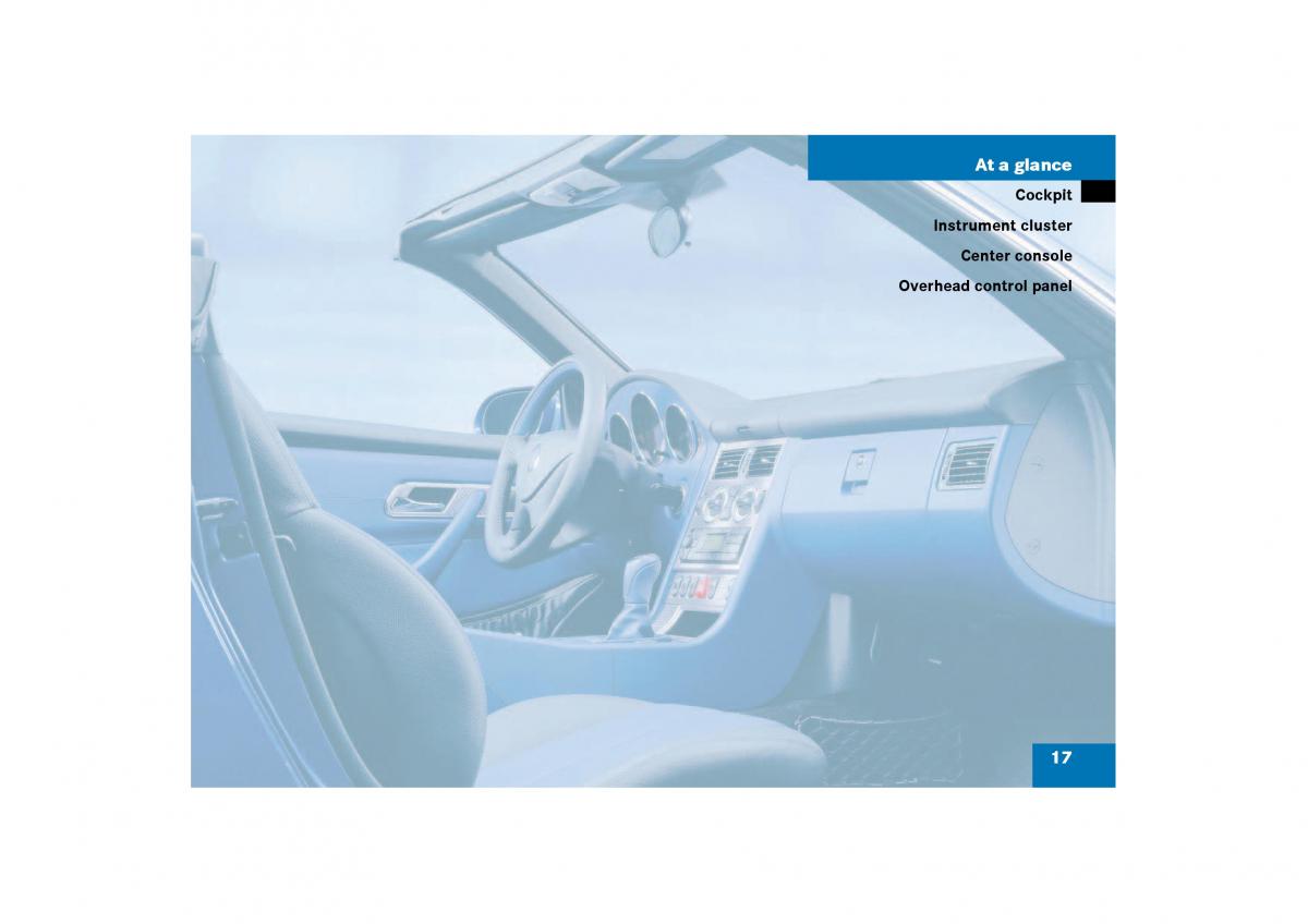 Mercedes Benz SLK R170 owners manual / page 17