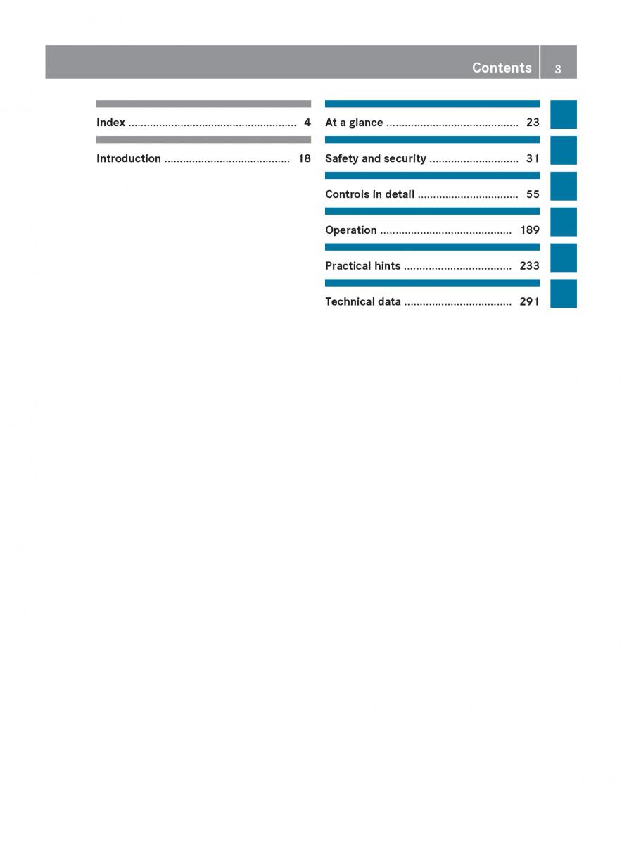 Mercedes Benz SLK R171 owners manual / page 5