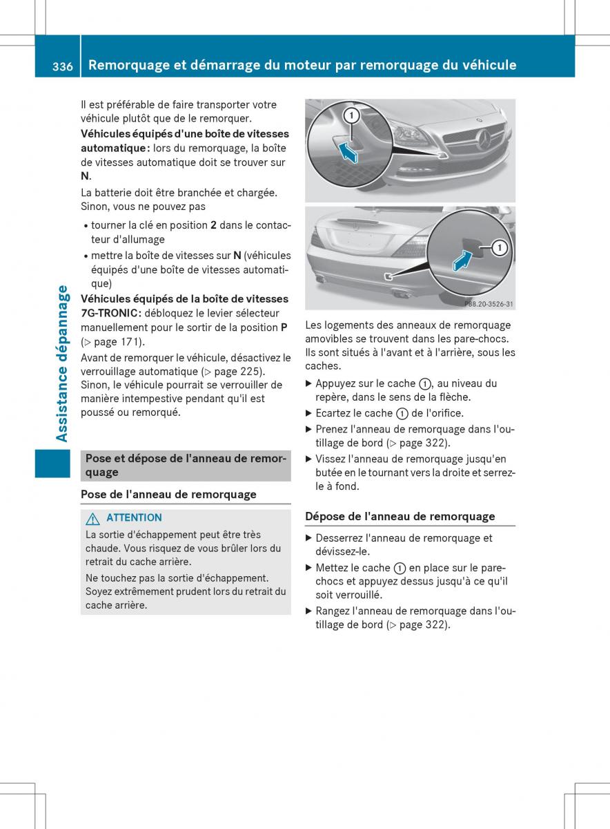 Mercedes Benz SLK R172 manuel du proprietaire / page 338