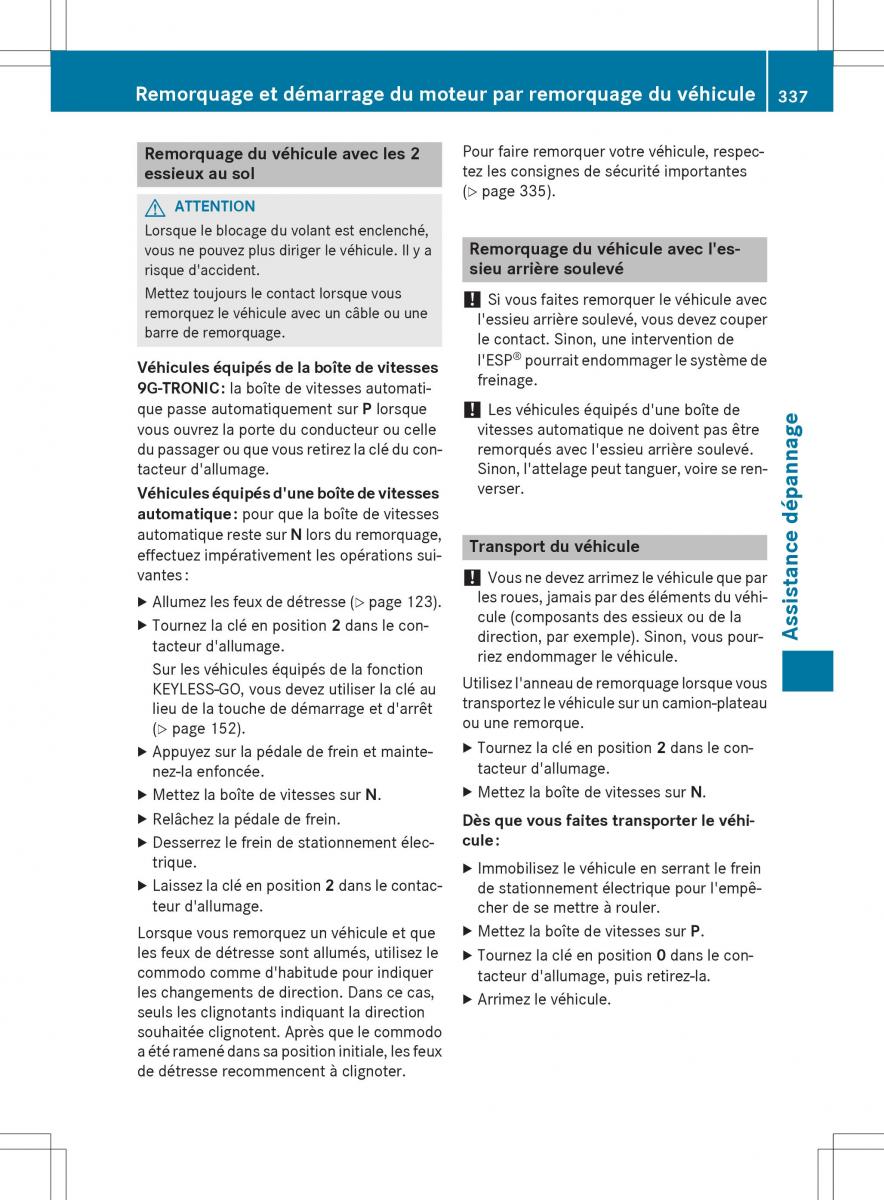 Mercedes Benz SLK R172 manuel du proprietaire / page 339