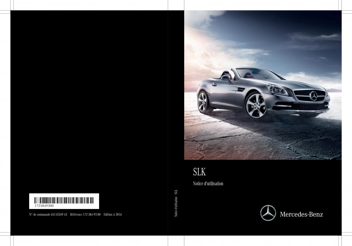 Mercedes Benz SLK R172 manuel du proprietaire / page 1
