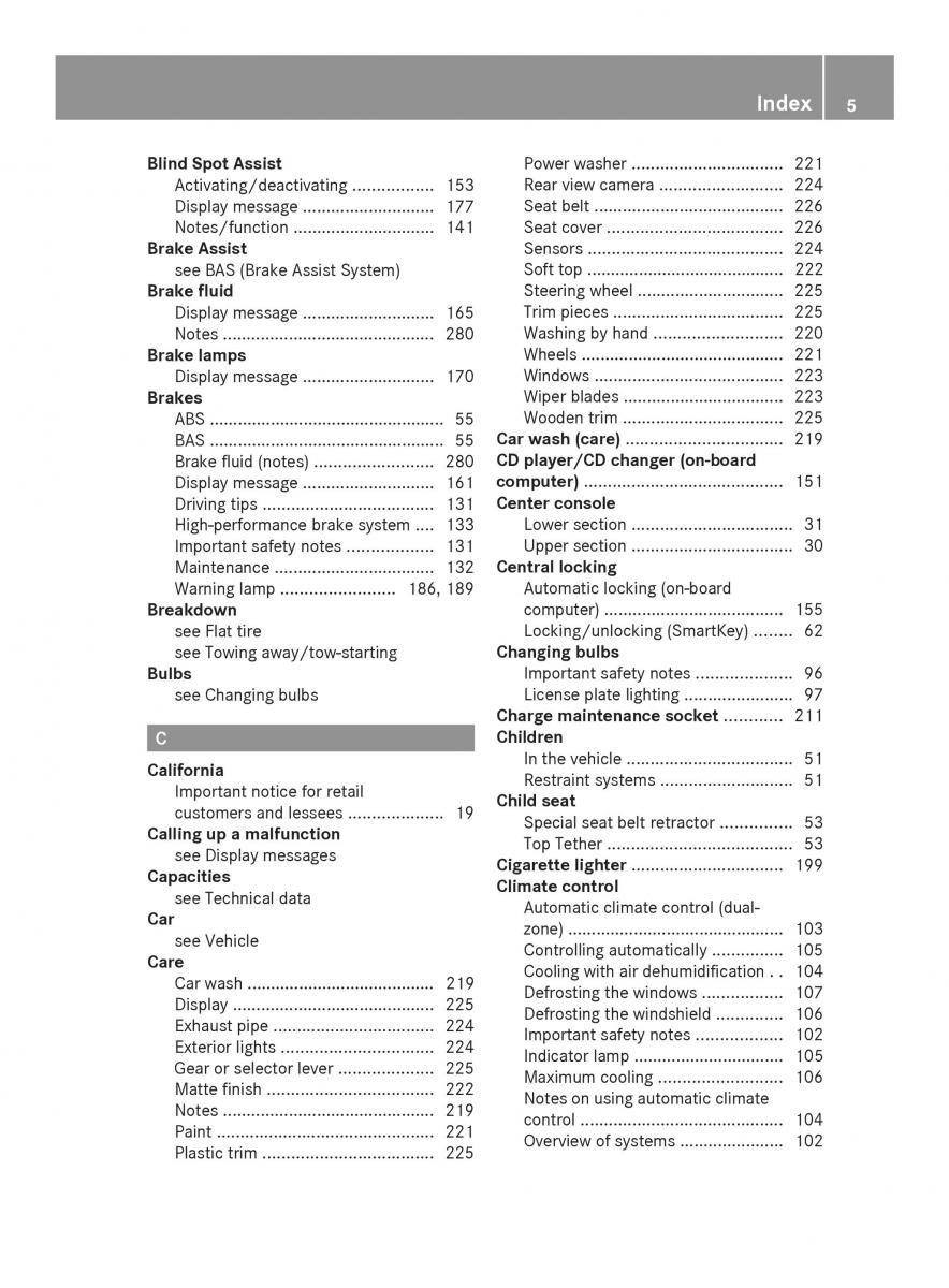 Mercedes Benz SLS AMG Coupe Roadster C197 owners manual / page 7