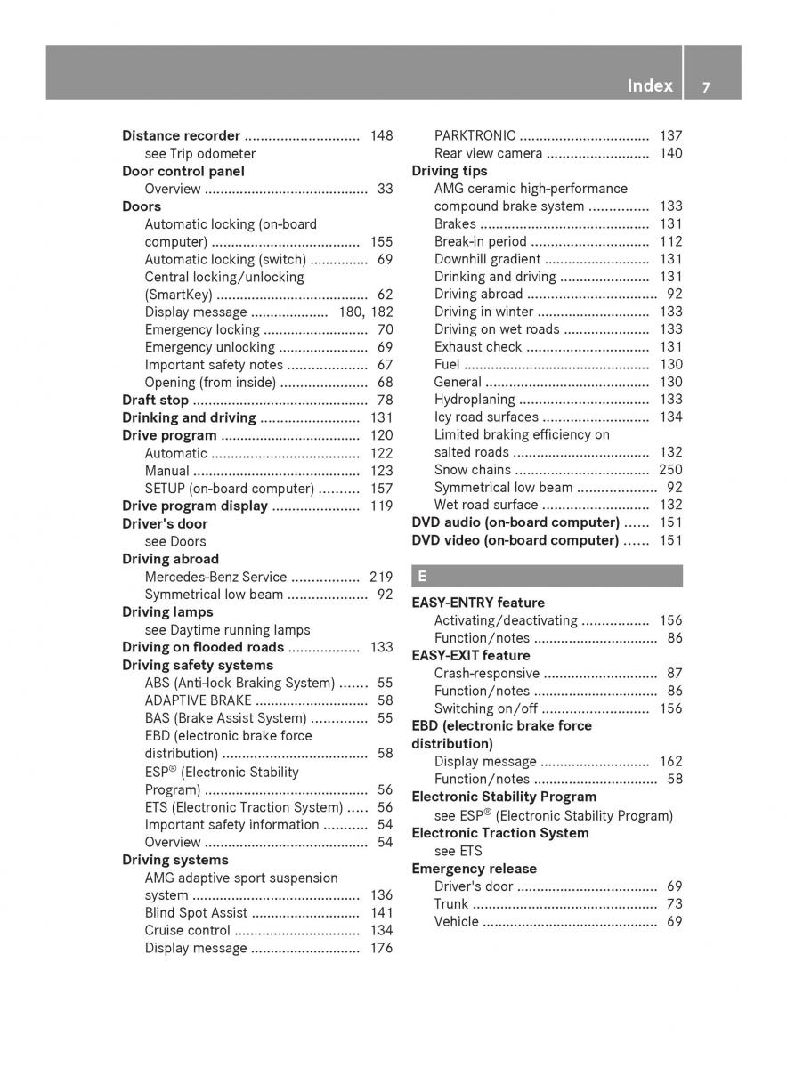 Mercedes Benz SLS AMG Coupe Roadster C197 owners manual / page 9