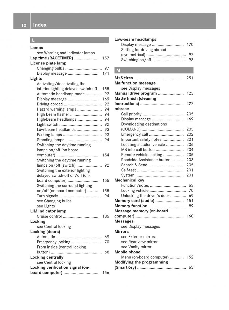 Mercedes Benz SLS AMG Coupe Roadster C197 owners manual / page 12