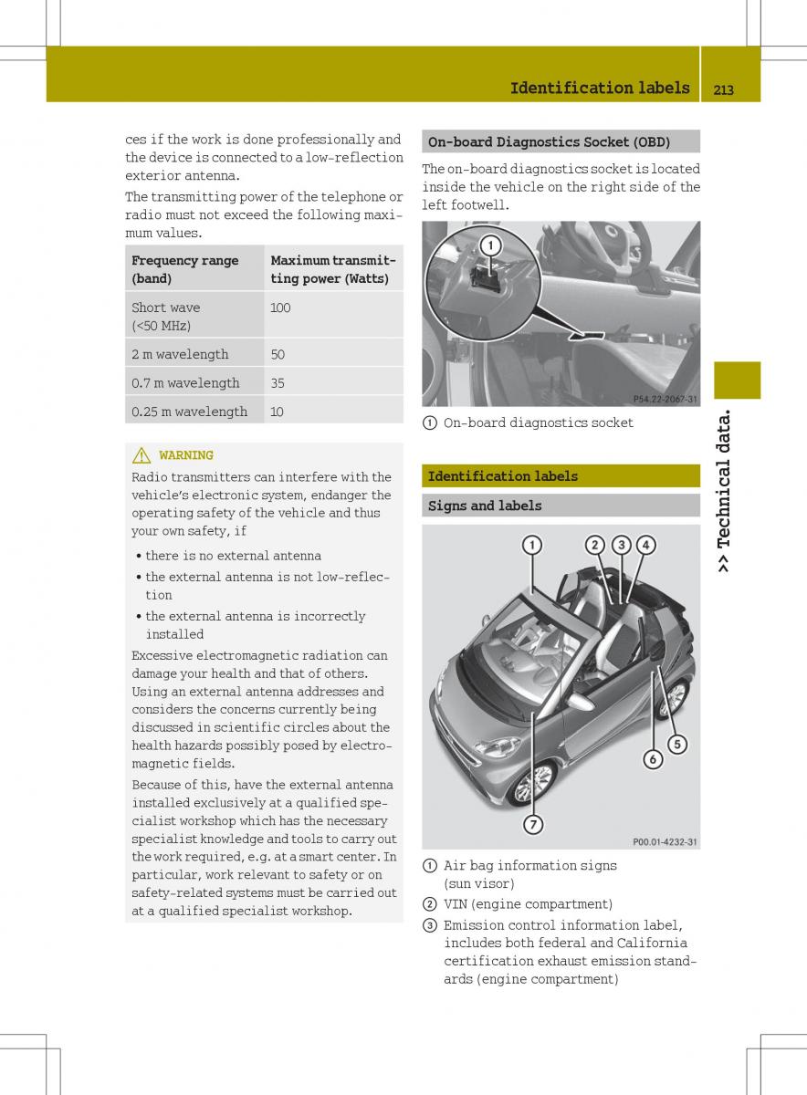 Smart Fortwo II 2 owners manual / page 215