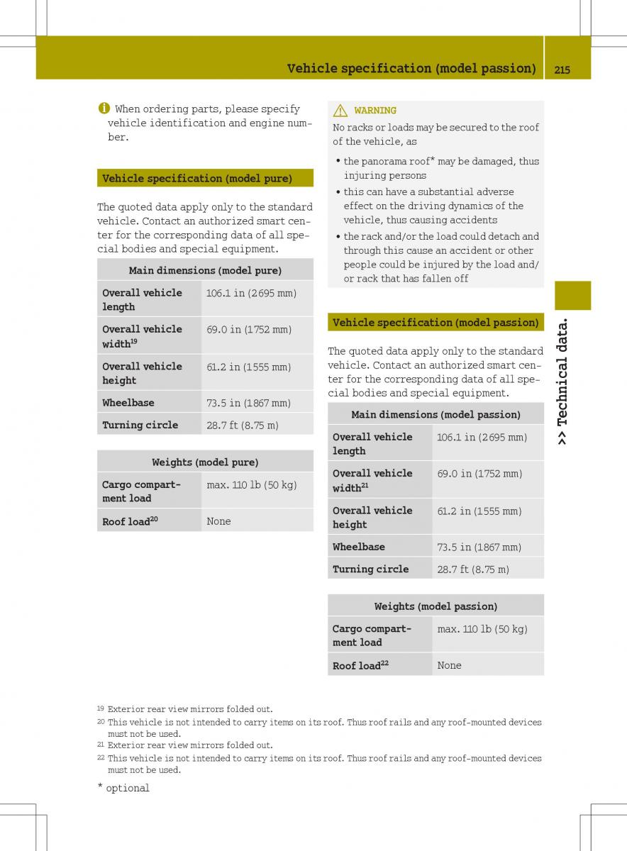Smart Fortwo II 2 owners manual / page 217