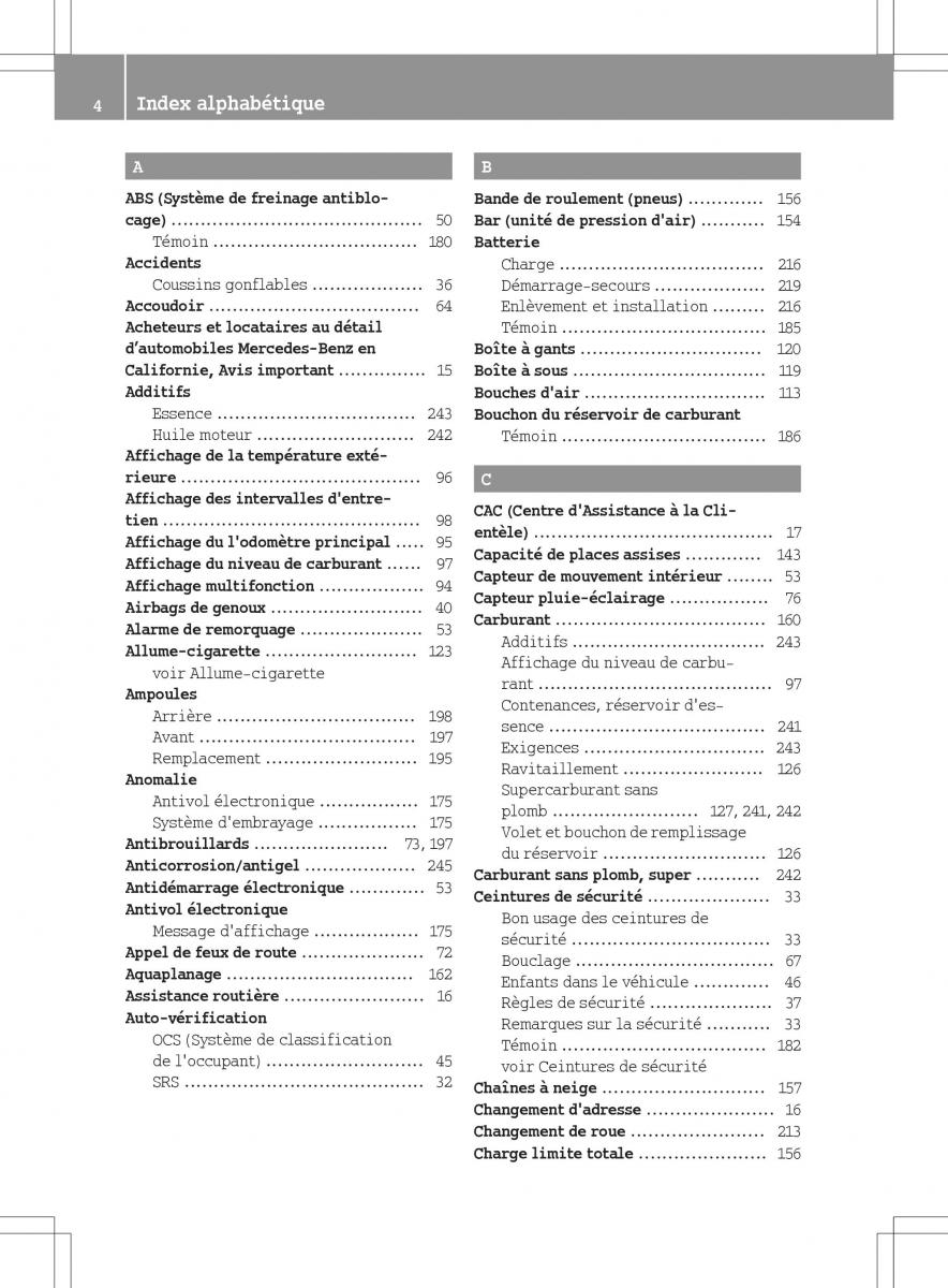 manual  Smart Fortwo II 2 manuel du proprietaire / page 6