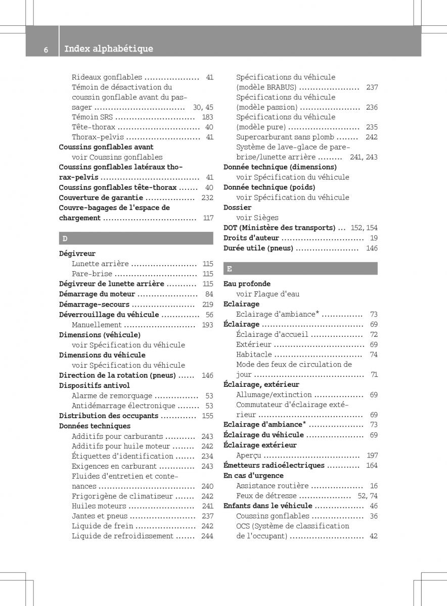 manual  Smart Fortwo II 2 manuel du proprietaire / page 8