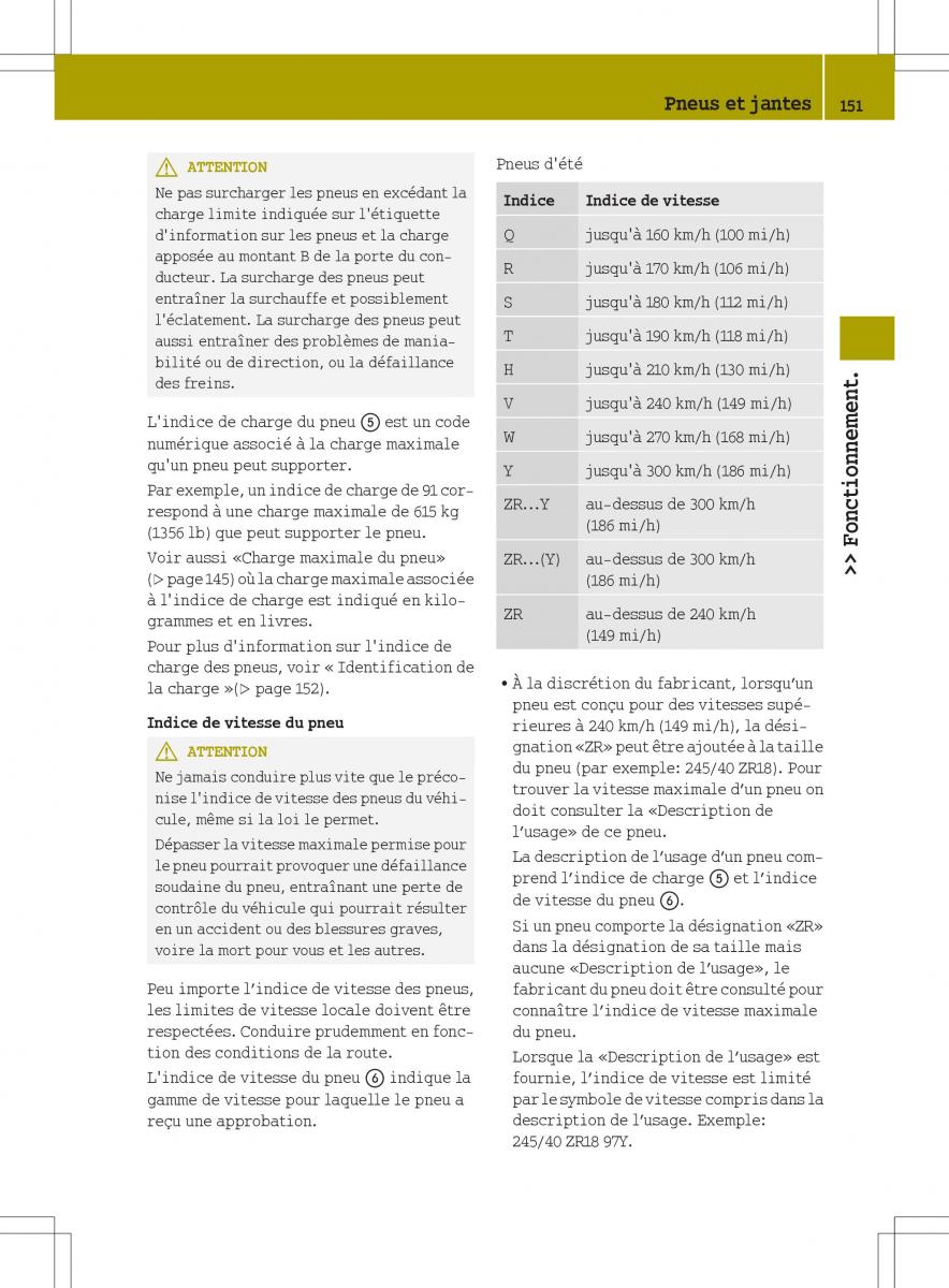Smart Fortwo II 2 manuel du proprietaire / page 153