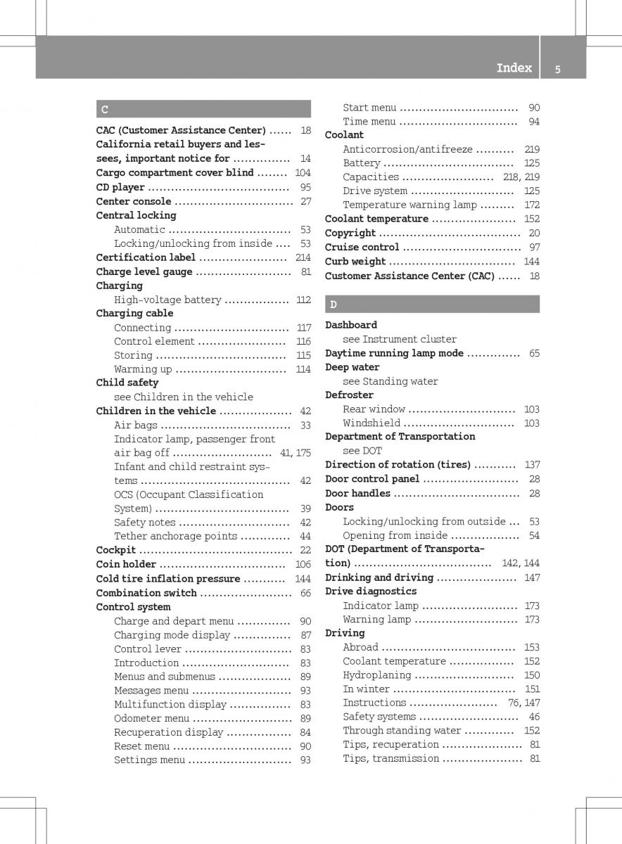 manual  Smart Fortwo ED EV owners manual / page 7