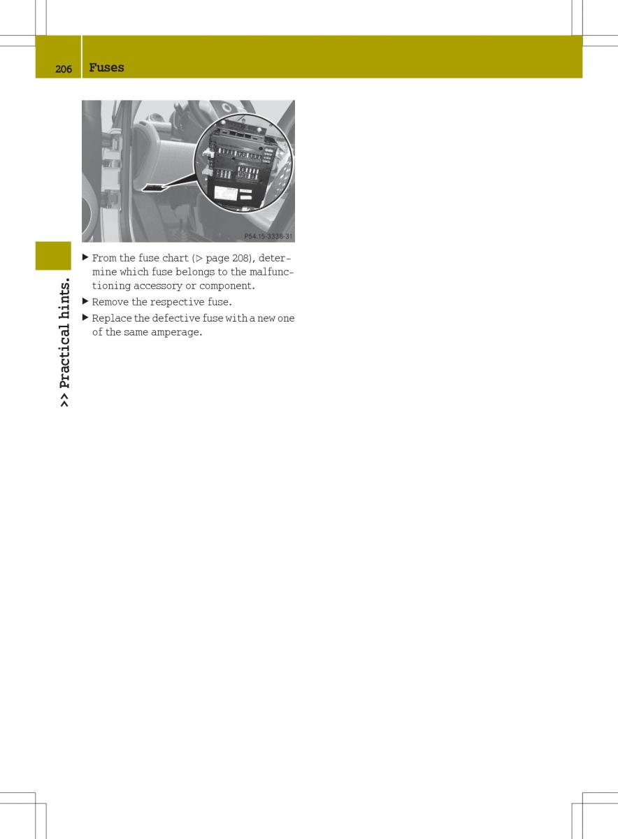 Smart Fortwo ED EV owners manual / page 208