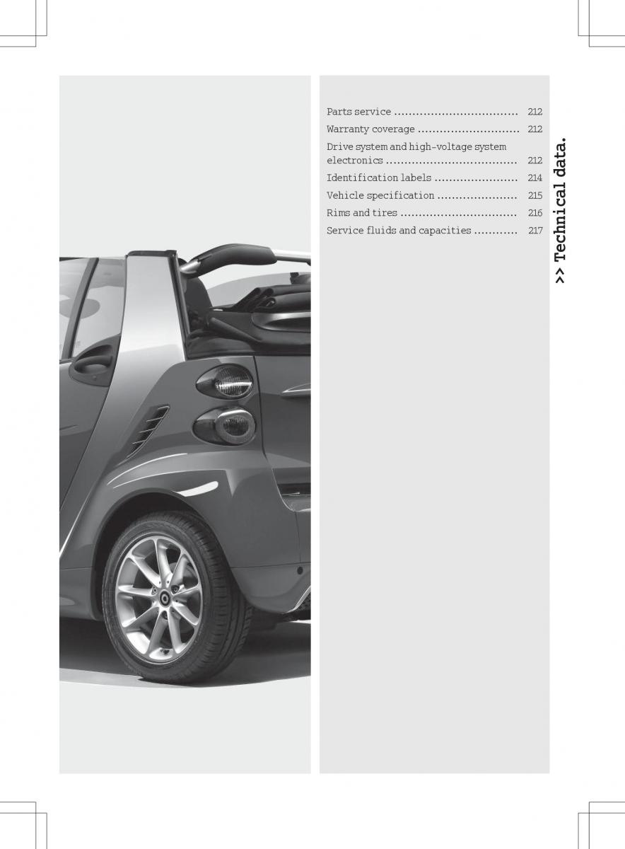 Smart Fortwo ED EV owners manual / page 213