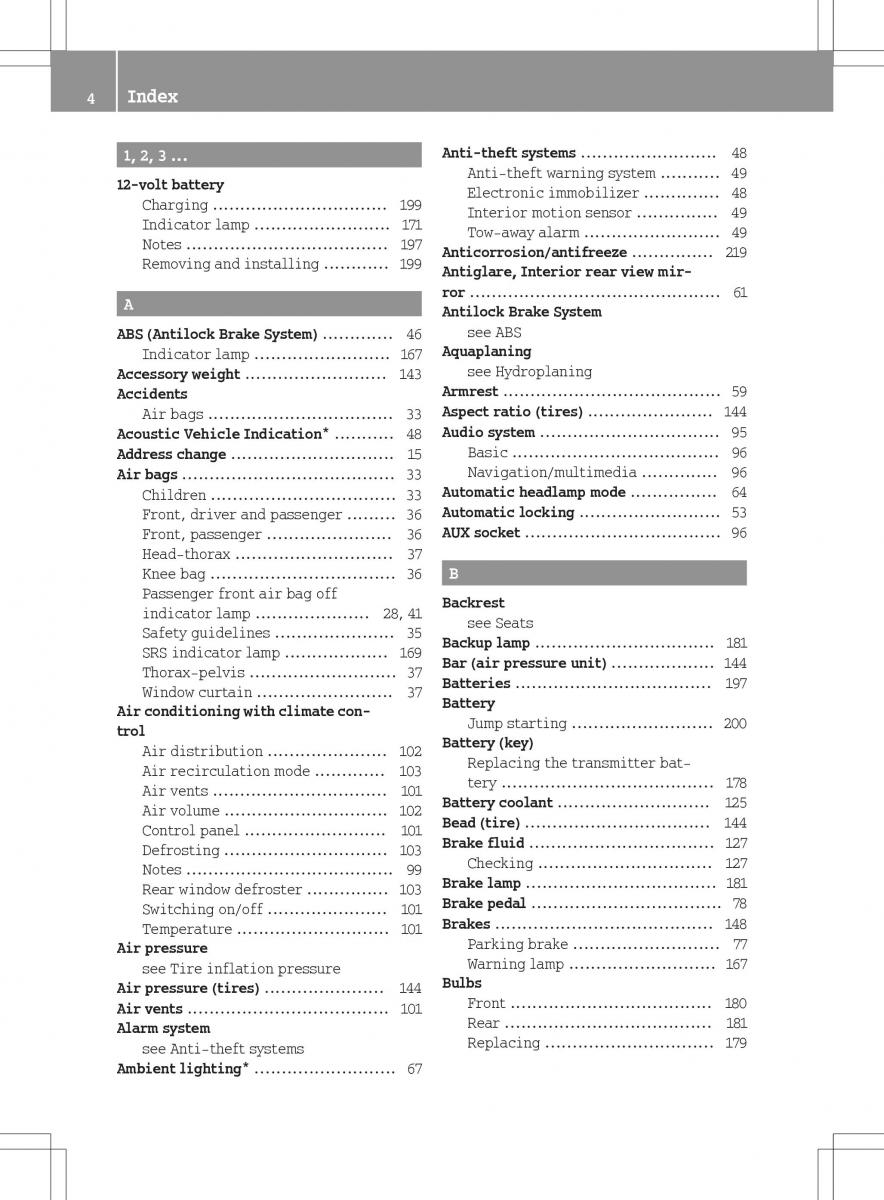 Smart Fortwo ED EV owners manual / page 6