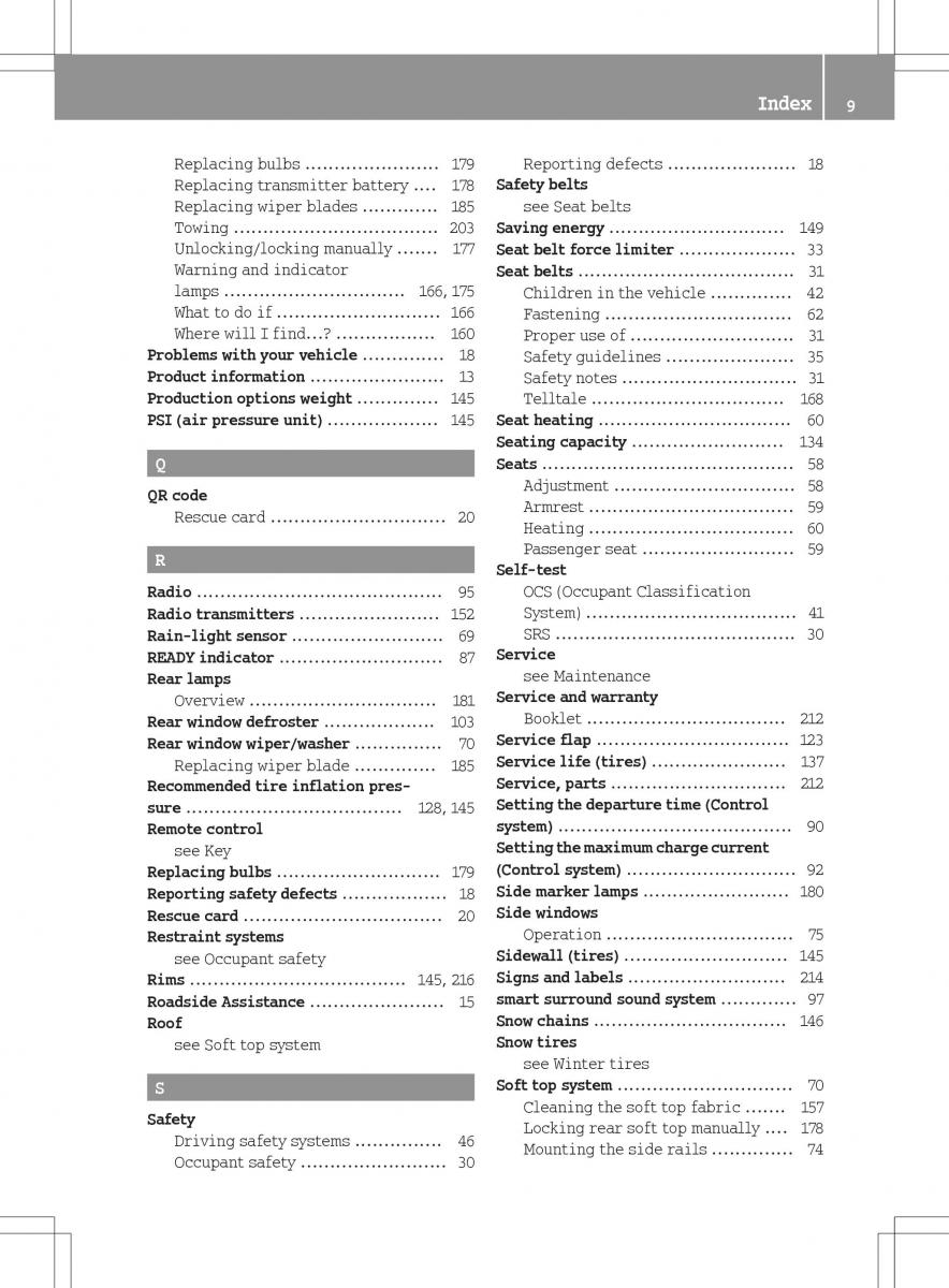 manual  Smart Fortwo ED EV owners manual / page 11