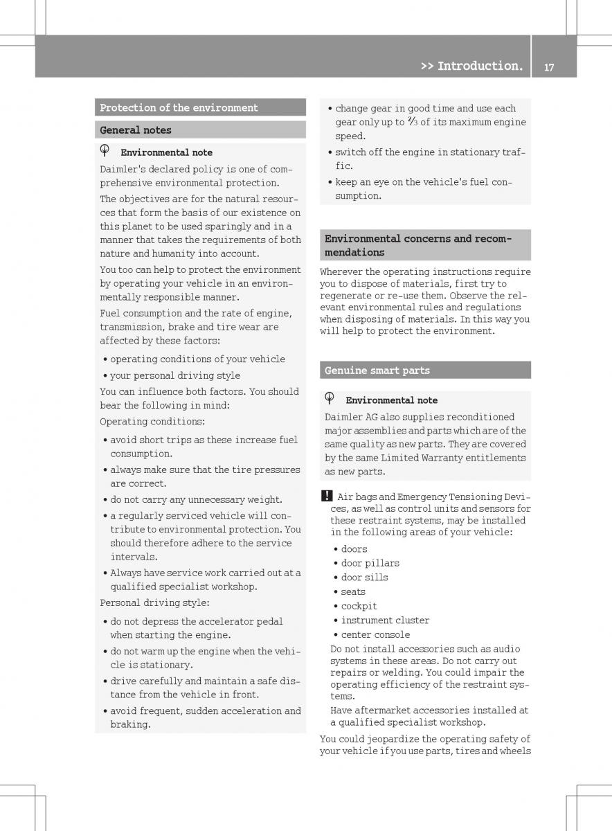 Smart Fortwo III 3 owners manual / page 19