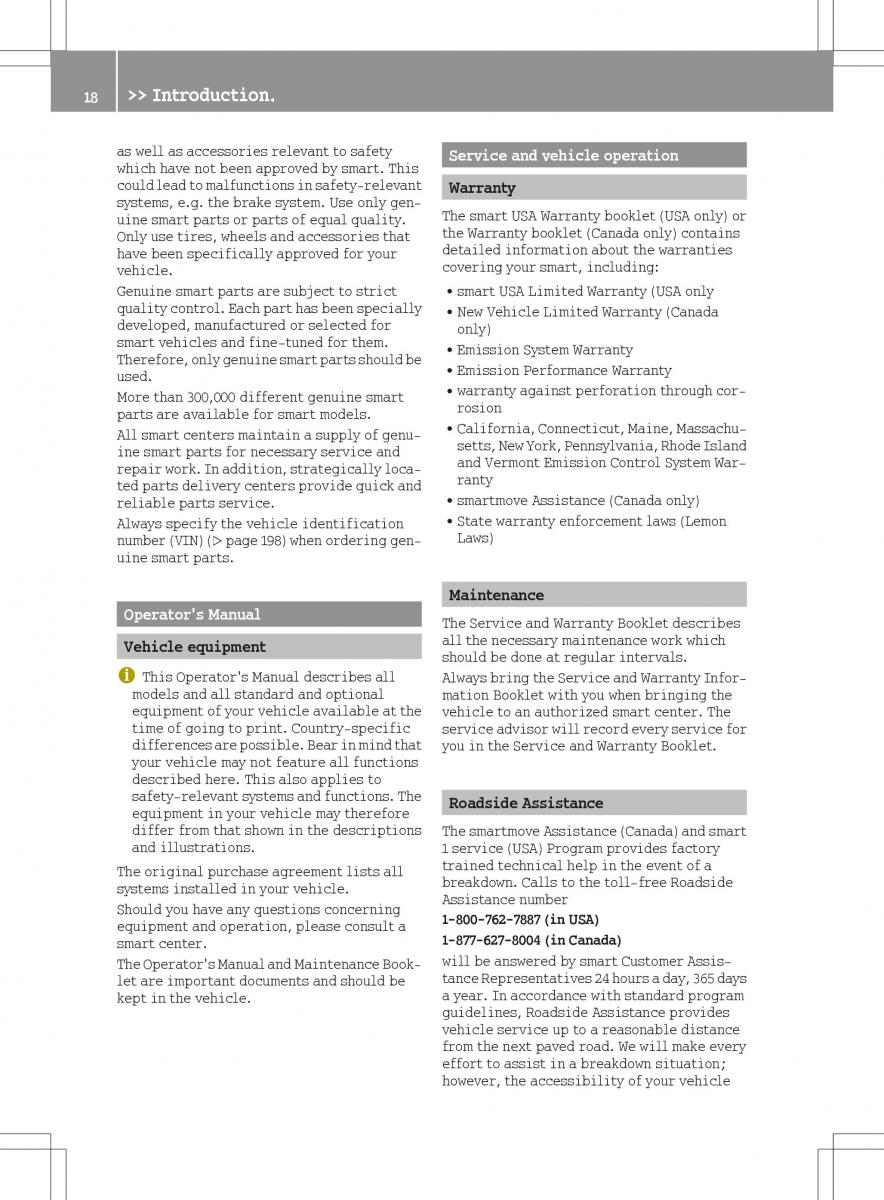 Smart Fortwo III 3 owners manual / page 20