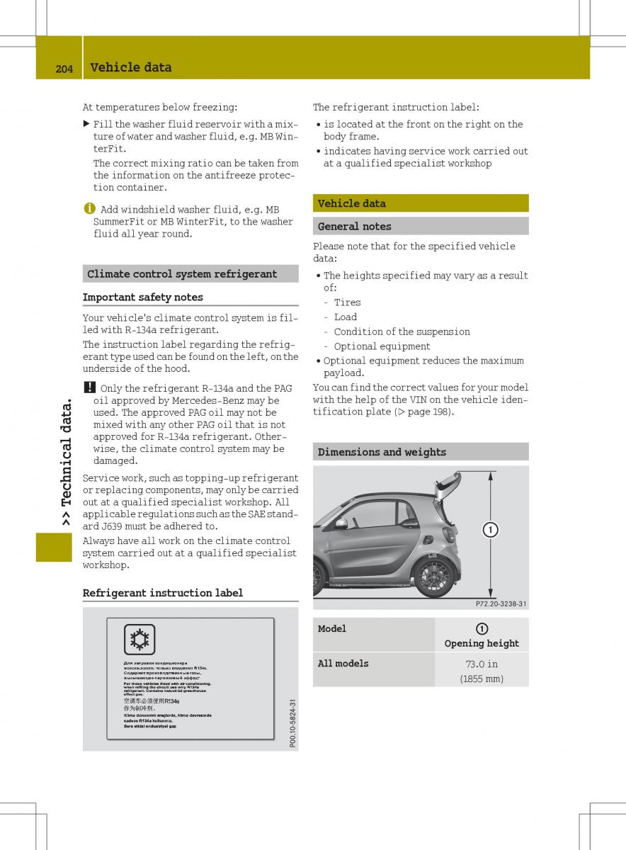 Smart Fortwo III 3 owners manual / page 206