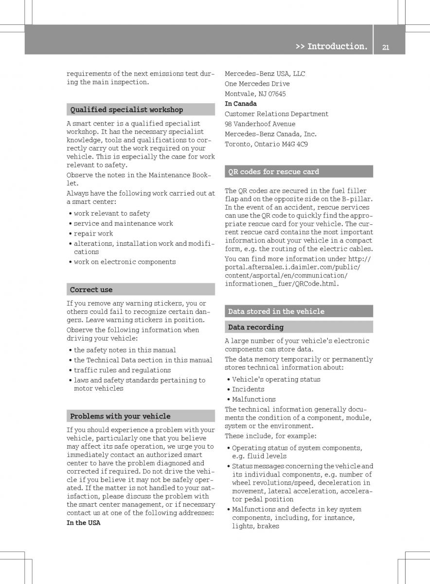 manual  Smart Fortwo III 3 owners manual / page 23