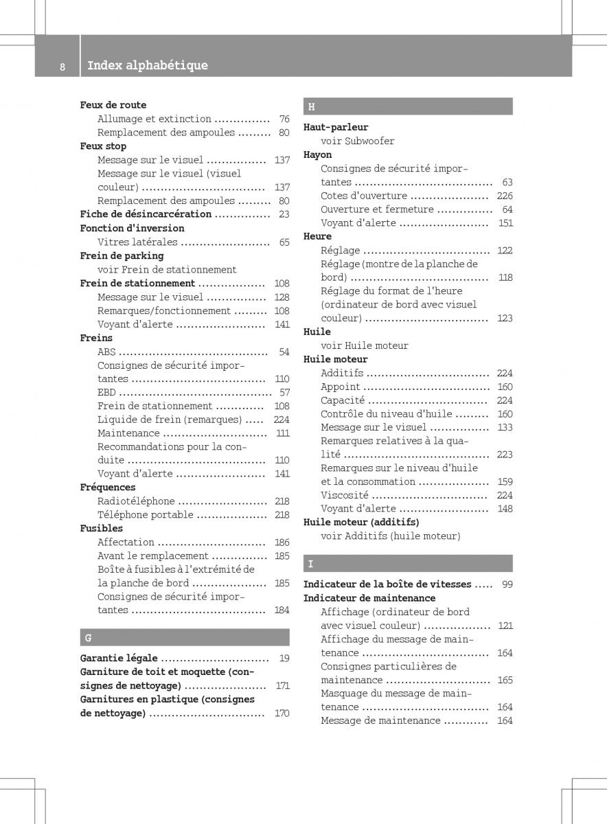 manual  Smart Fortwo III 3 manuel du proprietaire / page 10