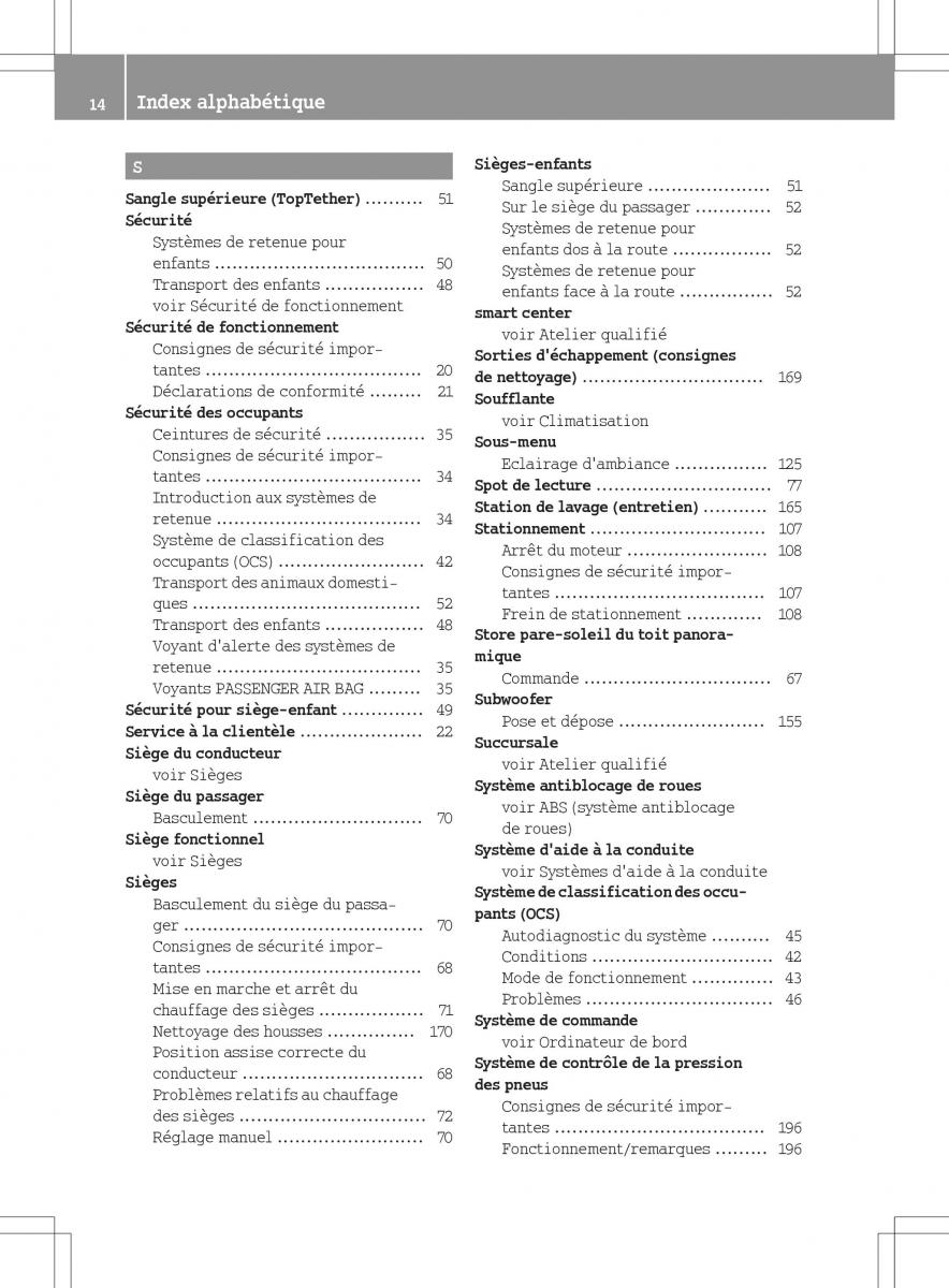 manual  Smart Fortwo III 3 manuel du proprietaire / page 16